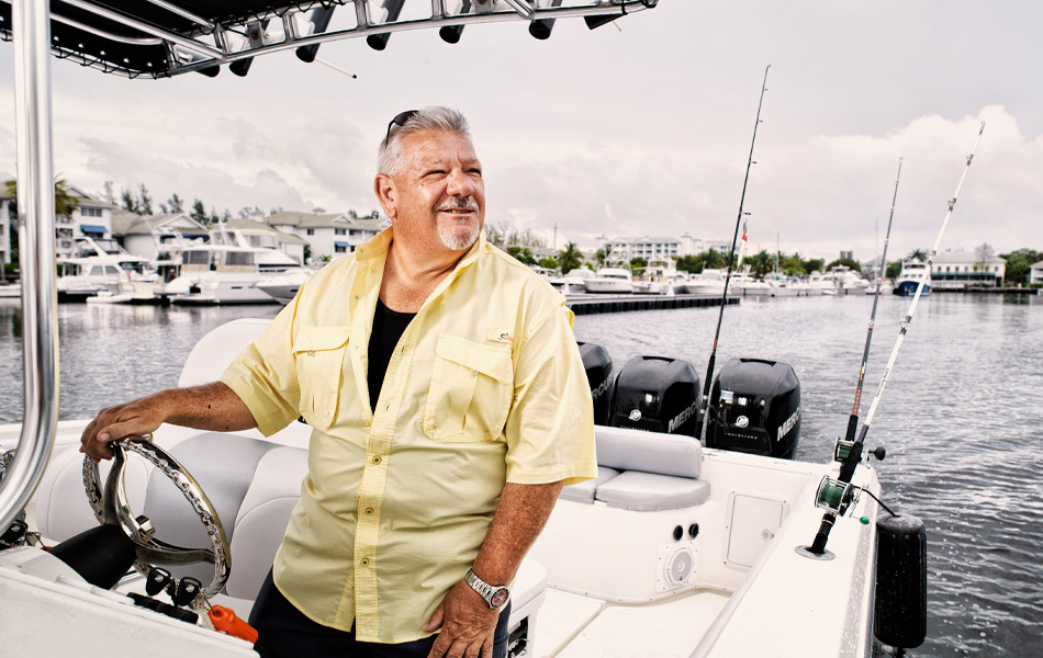 man living with obesity